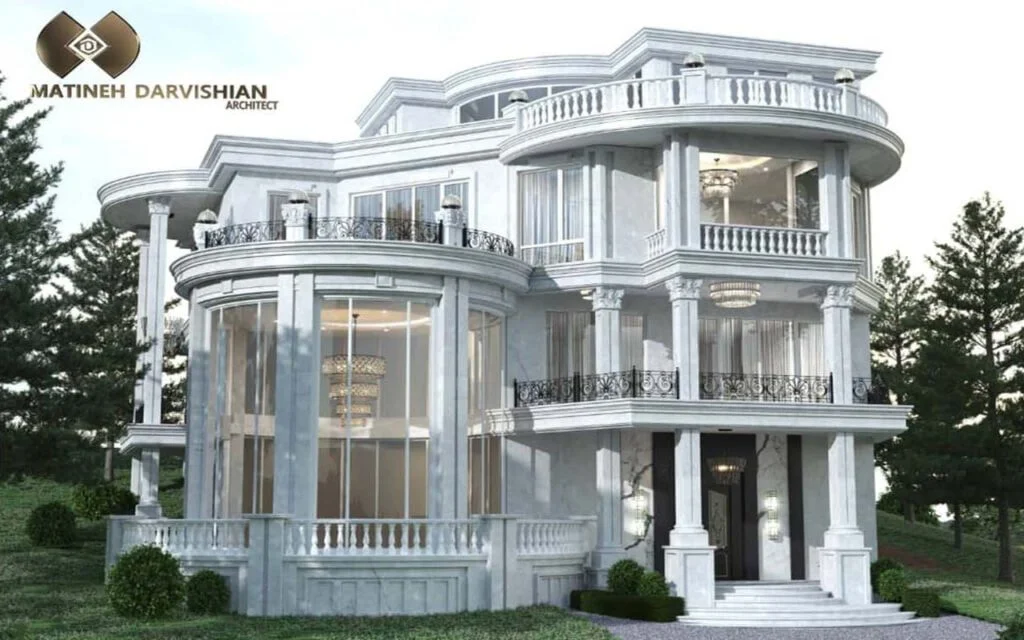 طراحی ویلا کلاسیک