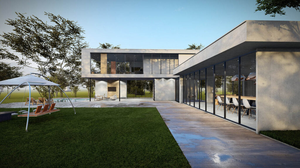 طراحی نمای ویلا